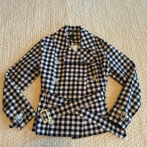 Lauren Ralph Lauren Black and White Checkered Jacket